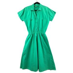 Vintage Cotton Connection Button Short Dress size S